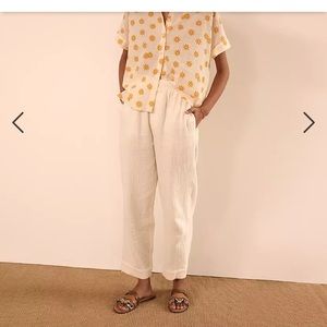 Madewell Huston Pants In Ivory